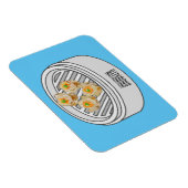 Shumai dim sum Cartoon Illustration Magnet (Rechte Seite)