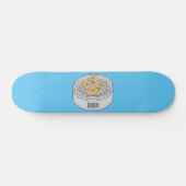 Shumai dim sum Cartoon Illustration Skateboard (Horizontal)