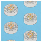Shumai dim sum Cartoon Illustration Stoff (Nahaufnahme)