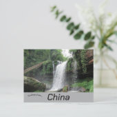 Shunan Waterfall Sichuan China Postkarte (Stehend Vorderseite)