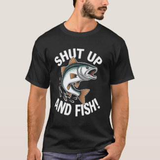Shup and Fish Funny Fish Design T-Shirt