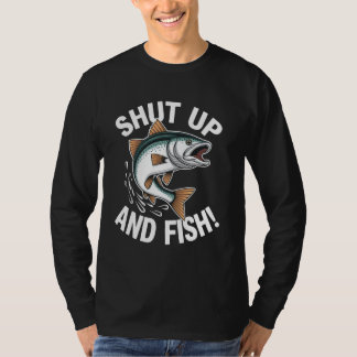 Shup and Fish Funny Fish Design T-Shirt