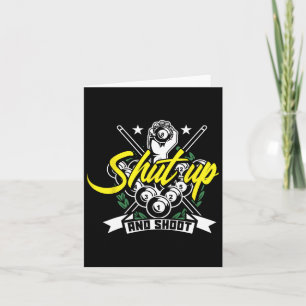 Shup and Shooting Funny Pool Billiard Snooker Gesc Karte