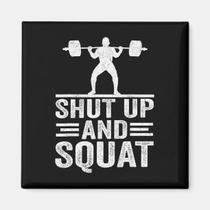 Shup and Squat Funny Workout Gym Bodybuilding E Magnet