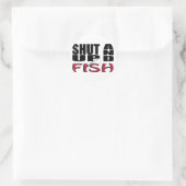 SHUP UND FISH RUNDER AUFKLEBER (Tasche)
