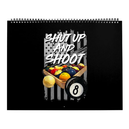 Shup und Shoot Billard 8 Ball Pool Player Kalender (Titelbild)