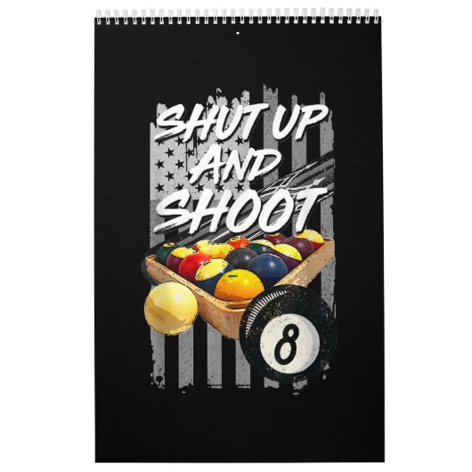 Shup und Shoot Billard 8 Ball Pool Player Kalender (Titelbild)