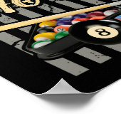 Shup und Shoot Billiard 8 Ball Pool Player Poster (Ecke)
