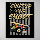 Shup und Shoot Billiard 8 Ball Pool Player Poster (Vorne)