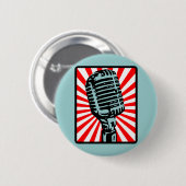 Shure 55S Vintages Mikrofon Button (Vorne & Hinten)