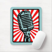 Shure 55S Vintages Mikrofon Mousepad (Mit Mouse)