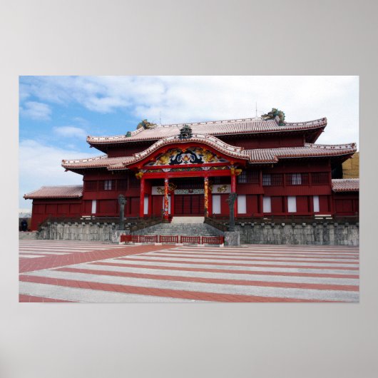 Shuri Castle in Okinawa, Japan Poster (Vorne)