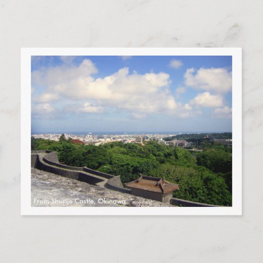 © Shurijo Castle/ Greetings from Okinawa, Japan Postkarte (Vorderseite)
