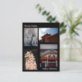 Shurijo Castle /Greetings from Okinawa, Japan Postkarte (Stehend Vorderseite)