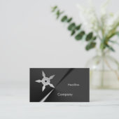 Shuriken Business Card Visitenkarte (Stehend Vorderseite)