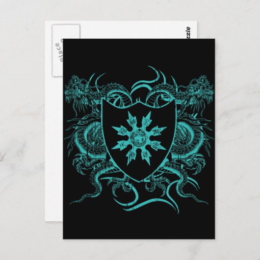 Shuriken Dragons Postkarte (Vorne/Hinten)