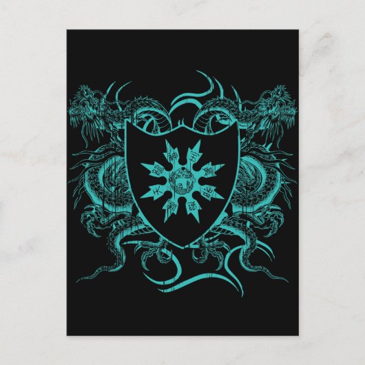 Shuriken Dragons Postkarte (Vorderseite)