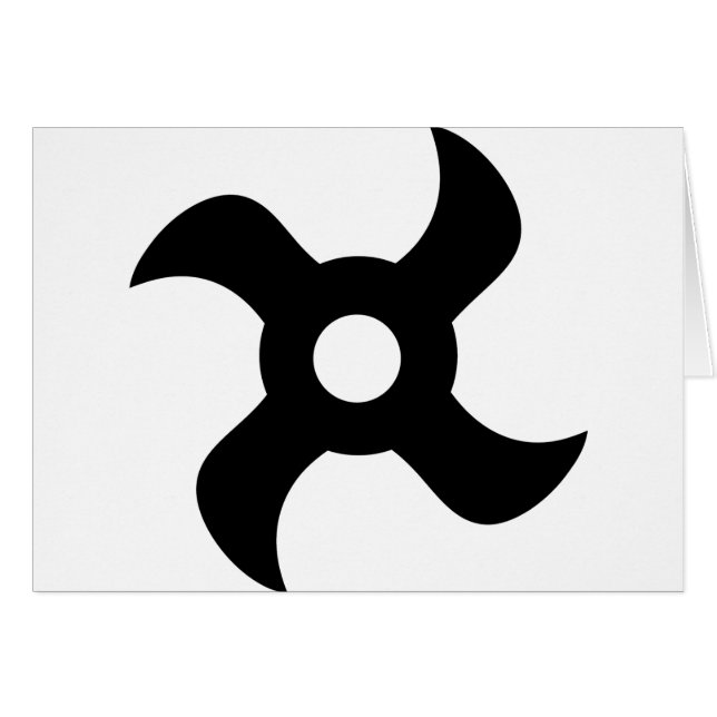 shuriken schwarzen ninja Stern (Vorderseite (Horizontal))