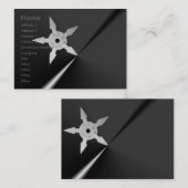 Shuriken-Visitenkarte Visitenkarte (Vorne/Hinten)
