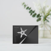 Shuriken-Visitenkarte Visitenkarte (Stehend Vorderseite)