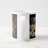 Shush Es ist mir Zeit, fantisy weißer Igel Jumbo-Tasse (Rückseite)