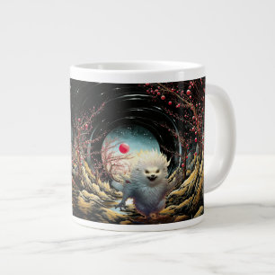 Shush Es ist mir Zeit, fantisy weißer Igel Jumbo-Tasse