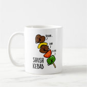 Shush Kebab Funny Food Puff Kaffeetasse (Links)