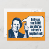 Shut Gitmo - Sarcastic Workman Postkarte (Vorne/Hinten)