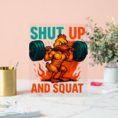 Shut Up And Squat Acrylschild (Hochzeit)