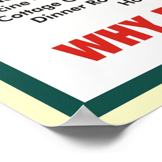 Shut Up & Ess Your Carbon Poster #1 (Ecke)