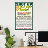 Shut Up & Ess Your Carbon Poster #1 (Heimbüro)