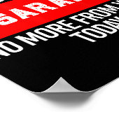 Shut Up Sarah No More From You Today Sarah  Poster (Ecke)