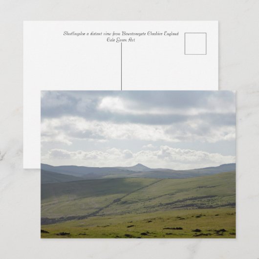 Shutlingsloe Postkarte (Vorne/Hinten)