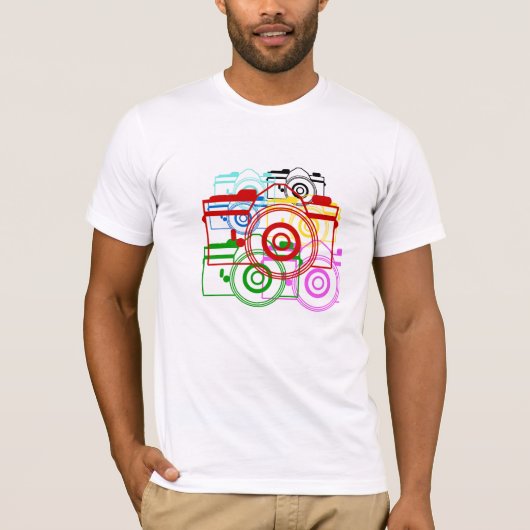 SHUTTER! Retro Angesagt Bella Leinwand T-Shirt (Vorderseite)