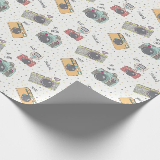 Shutterbugkamera-Packpapier Geschenkpapier (Ecke)