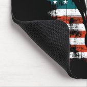Shuttle American Flag - Patriotic Usa Badminton Lo Mousepad (Ecke)