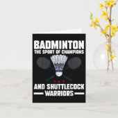 Shuttle Badminton 1 Karte (Gelbe Blume)