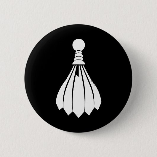 Shuttle Badminton Instructor Button (Vorderseite)
