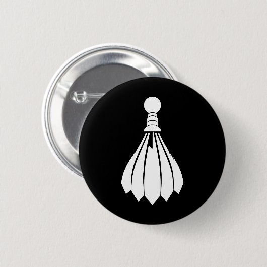 Shuttle Badminton Instructor Button (Vorne & Hinten)