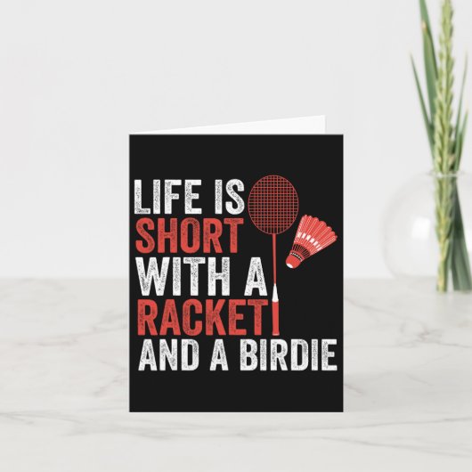 Shuttle Badminton Karte (Vorderseite)