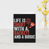 Shuttle Badminton Karte (Gelbe Blume)