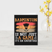 Shuttle Badminton Karte (Gelbe Blume)
