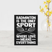 Shuttle Badminton Karte (Gelbe Blume)