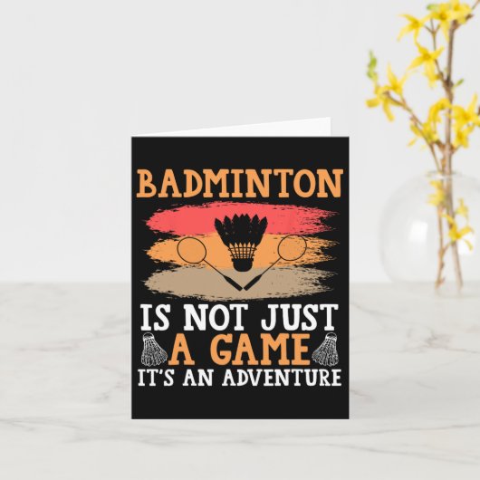 Shuttle Badminton Karte (Gelbe Blume)