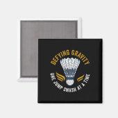 Shuttle Badminton Magnet (Vorderseite/Rückseite)