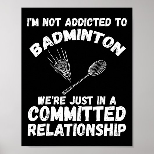 Shuttle Badminton Player 1 Poster (Vorne)