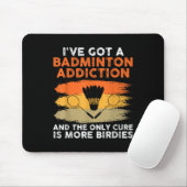 Shuttle Badminton Player 4 Mousepad (Mit Mouse)