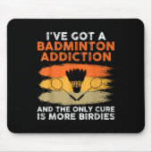 Shuttle Badminton Player 4 Mousepad (Vorne)