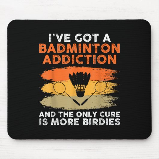 Shuttle Badminton Player 4 Mousepad (Vorne)