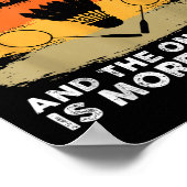 Shuttle Badminton Player 4 Poster (Ecke)